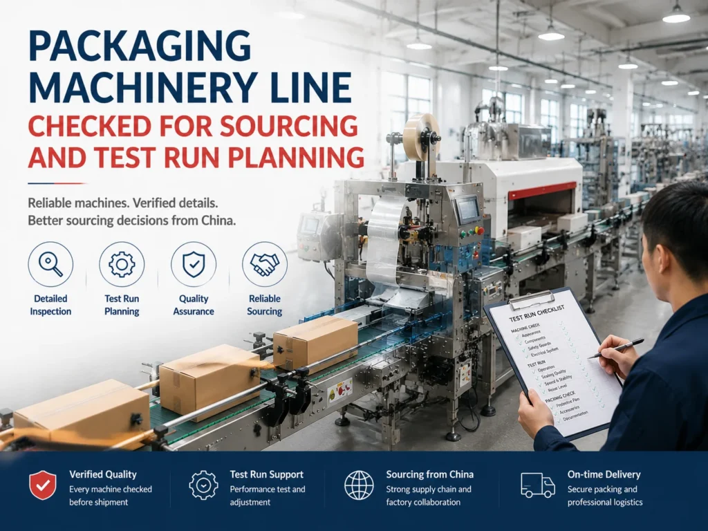 Packaging Machinery Sourcing and Trial Run Checks