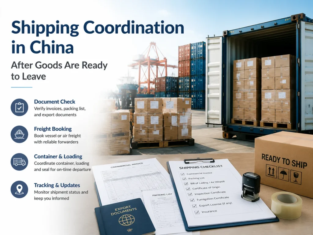 China Export Packing and Shipment Coordination