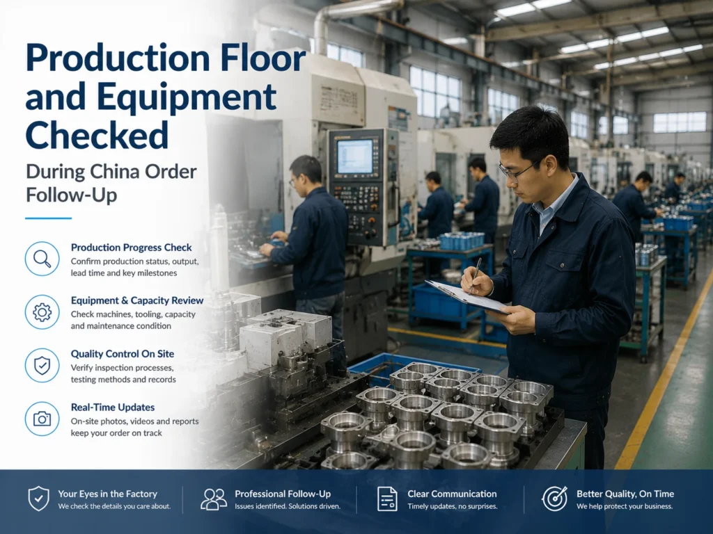 China Production Follow-up on Factory Floor